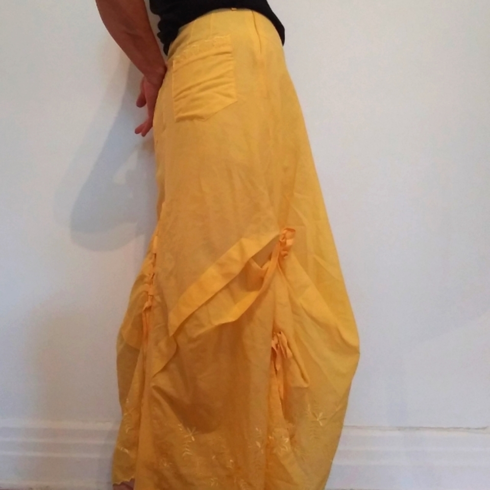 NWOT Unique Cottage-core ankle-length cotton skirt